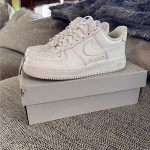 Nike White Low-Top Leather Sneakers